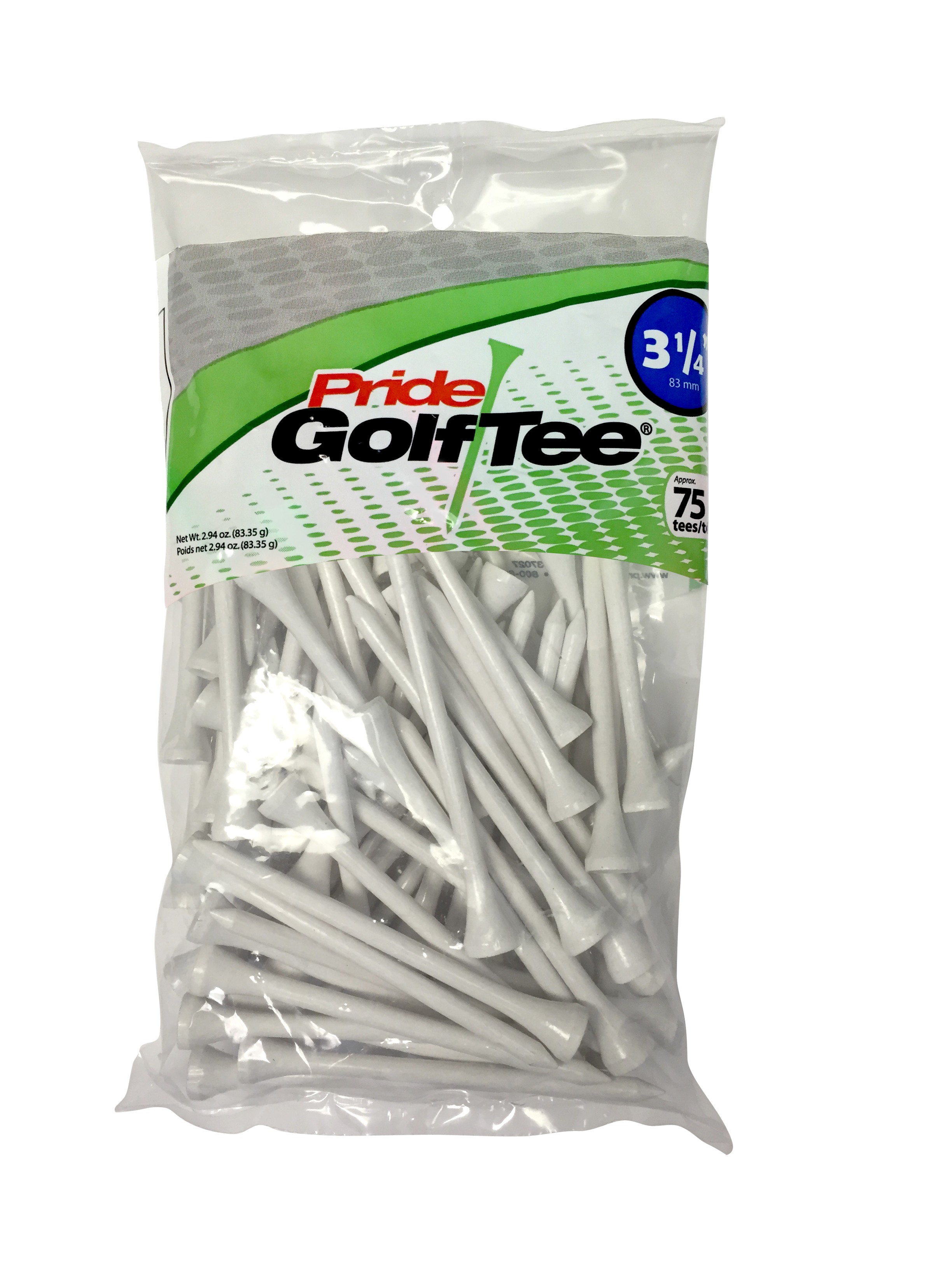 75 Count Bag 3 1/4" Golf Tees